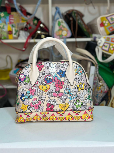 Lovely lady bag cartoon